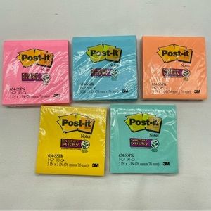 Post-it Notes Super Sticky lot of five included new in package